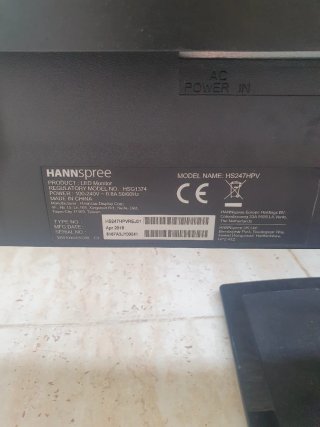 Hannspree HS247 Monitor Negro