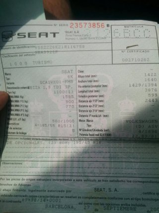 SEAT Ibiza 1.9TDI 110cv