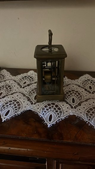 Orologio da viaggio carriage clock ottone vintage
