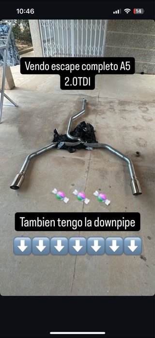 Escape Audi A5 2.0 TDI con Downpipe