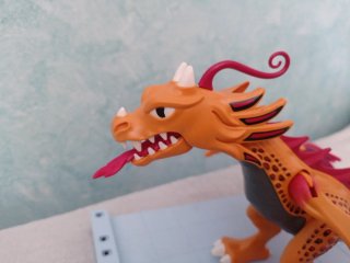 Dragón Playmobil Naranja y Rojo chino
