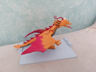 Dragón Playmobil Naranja y Rojo chino