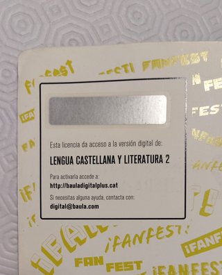 Lengua Castellana y Literatura 2 ESO Fanfest Baula