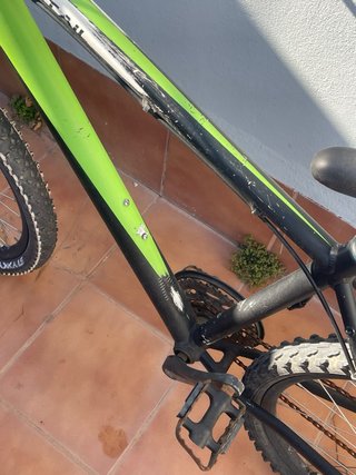 Bicicleta Montaña Negra/Verde