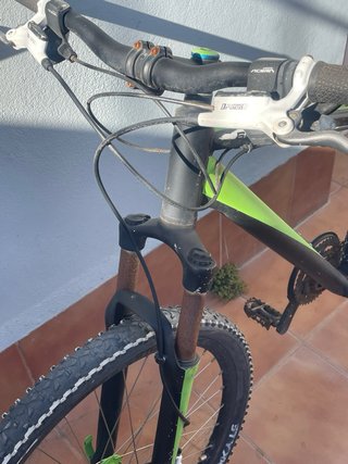 Bicicleta Montaña Negra/Verde