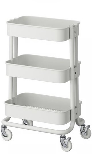 Carro organizador modular Ikea blanco