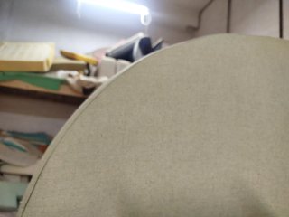 Cabecero curvo de verde