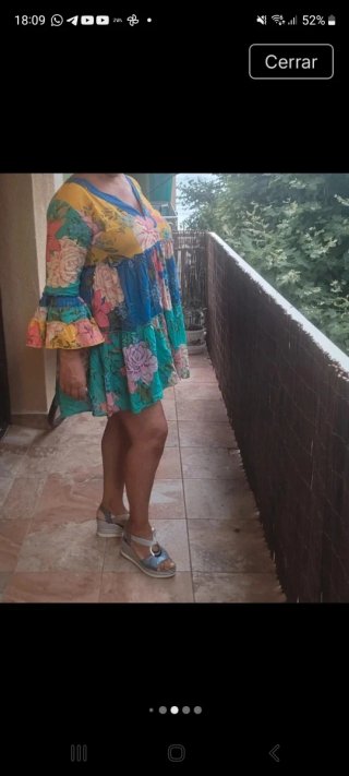 Vestido Boho Multicolor Talla Única