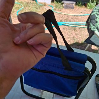 Taburete plegable pesca con nevera