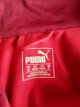 puma tracktop size M red