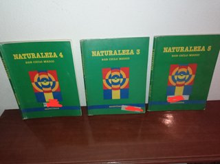 AÑOS 80 EGB . LOTE 3 LIBROS NATURALEZA
