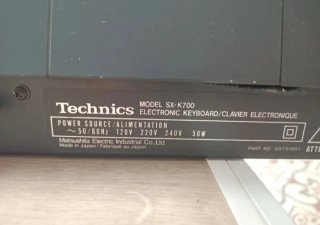 Teclado Technics vintage SX-K700
