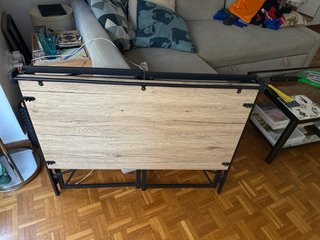 Escritorio plegable madera y metal