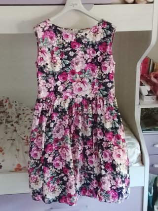 Vestito anni '60 floreale smanicato