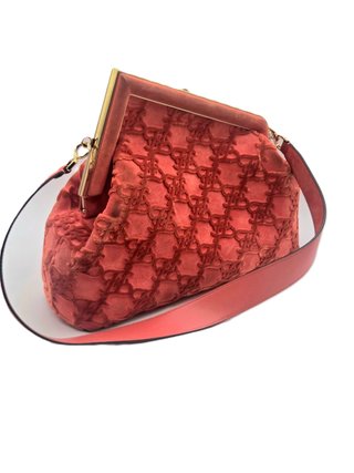 Bolso Fendi Camoscio Kaligraphy Rosa