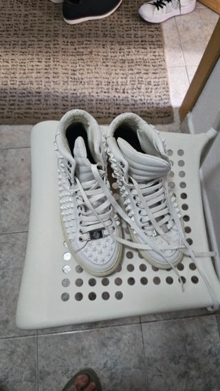 Philipp Plein Zapatillas Blancas Tachuelas