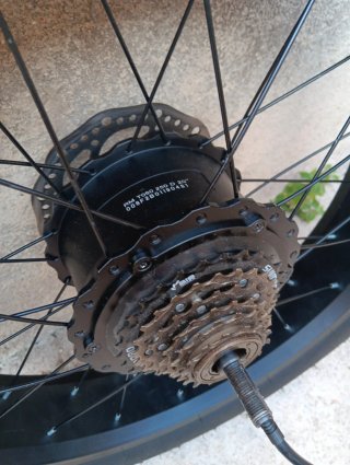 Rueda Trasera Fatbike 20x4 36V