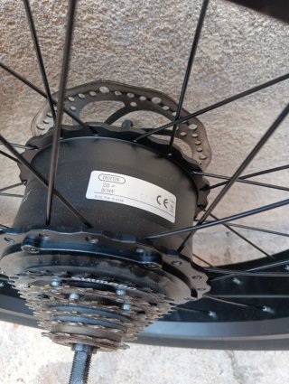 Rueda Trasera Fatbike 20x4 36V