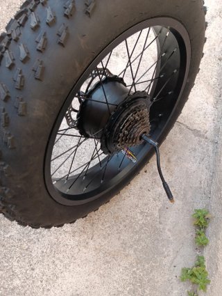 Rueda Trasera Fatbike 20x4 36V