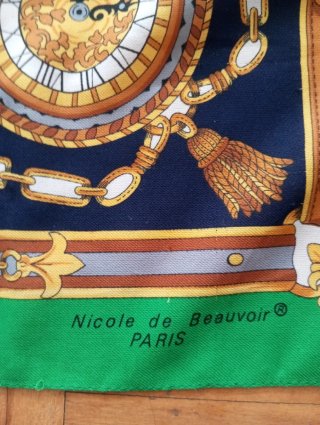 Sciarpa Vintage Nicole de Beauvoir Paris