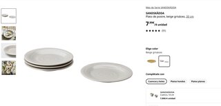 Vajilla Ikea SANDSKÄDDA