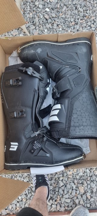 Botas Motocross Negras, usadas dos veces