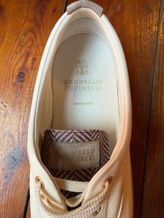 Brunello Cucinelli Sneakers Pelle Scamosciata Beig