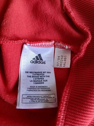 Adidas Tracktop Rossa Taglia M