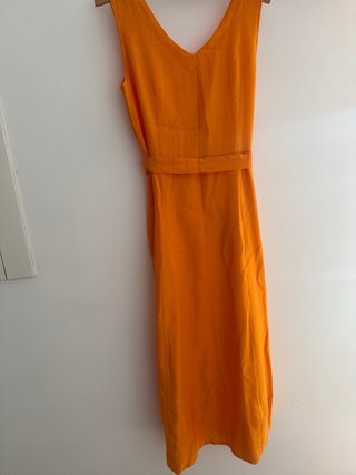 Vestido Naranja Lino