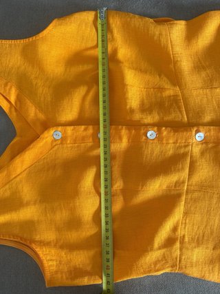 Vestido Naranja Lino