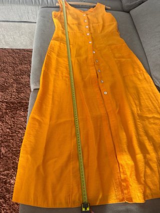 Vestido Naranja Lino
