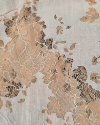 Top pizzo floreale beige taglia M L