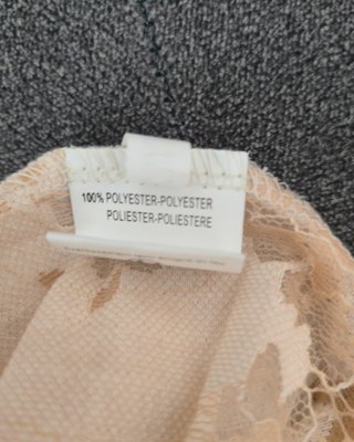 Top pizzo floreale beige taglia M L