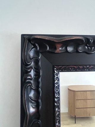 Espejo Marco Madera Negro 52x147cm
