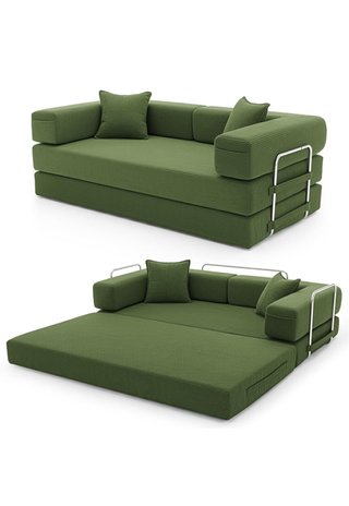 Sofá Cama Modular Pana color Naranja