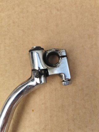 Palanca de arranque de moto cromada