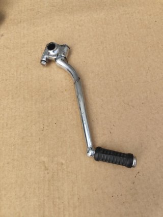 Palanca de arranque de moto cromada