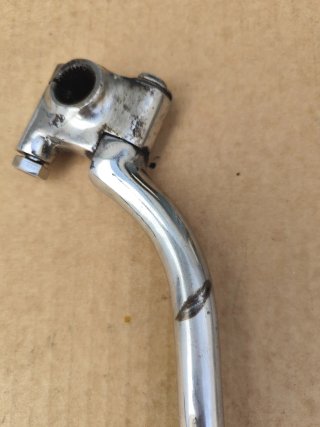 Palanca de arranque de moto cromada