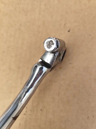 Palanca de arranque de moto cromada