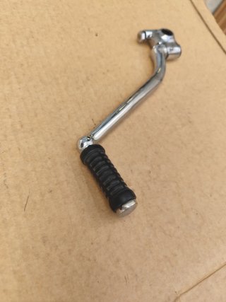 Palanca de arranque de moto cromada