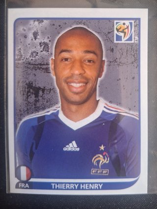 Cromo Panini Mundial Sudáfrica 2010 Thierry Henry