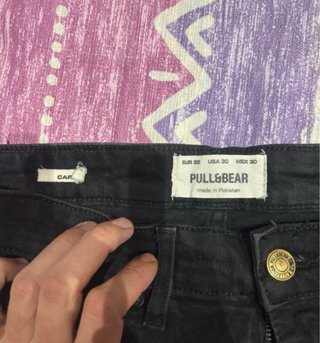 Pull&Bear Jeans Negros Talla 38