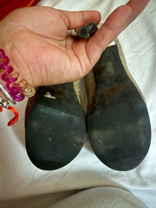 Tacones dorados talla [Talla]