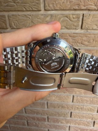 Reloj Orient Automático Negro y Plateado