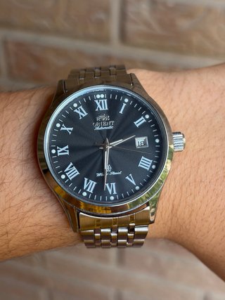 Reloj Orient Automático Negro y Plateado