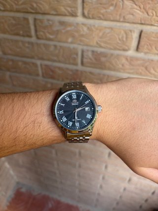 Reloj Orient Automático Negro y Plateado