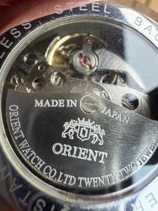 Reloj Orient Automático Negro y Plateado