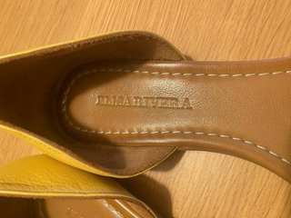 Sandalias Elisa Rivera Talla 39. Amarillo mostaza.