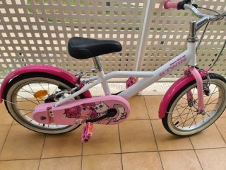 Bici Niña B'Twin Decathlon Rosa 16"