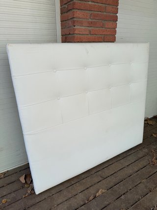 Cabezal cama polipiel blanco 90cm